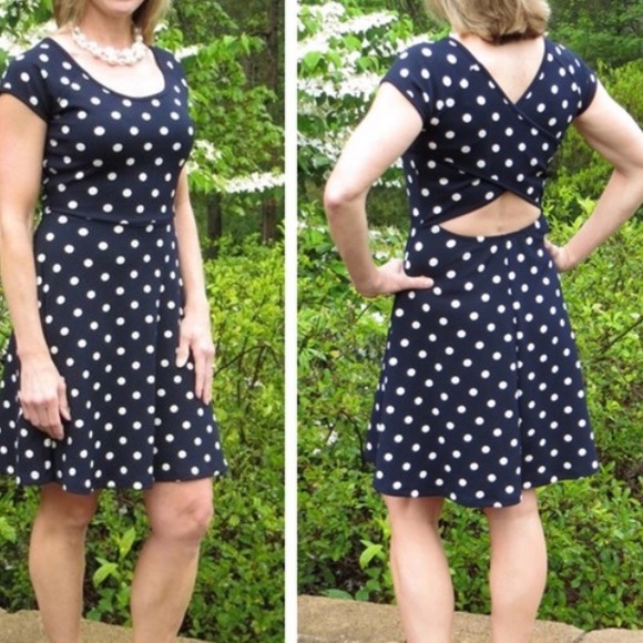 Gilli Polka Dot Fit & Flare Dress - Picture 3 of 6